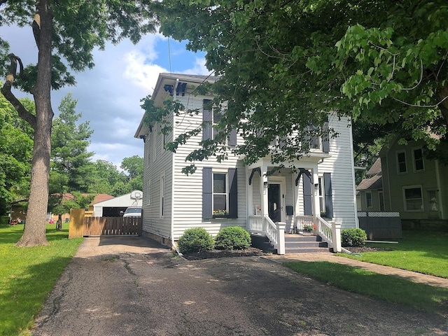 313 S 4th St, Oregon, IL 61061 - view of front of home with asphalt driveway