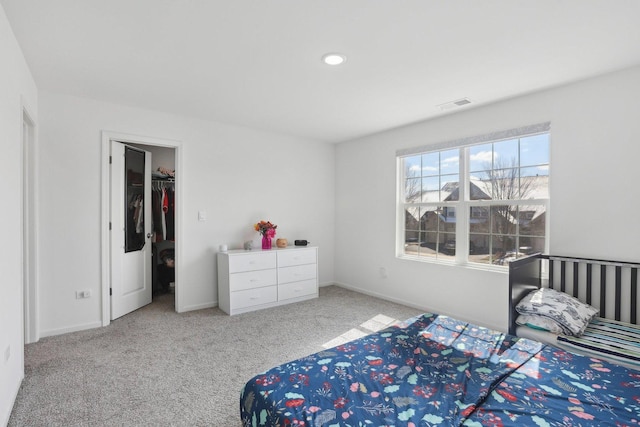1917 Turtle Creek Ct, Aurora, IL 60503 - carpeted bedroom featuring a spacious closet and recessed lighting