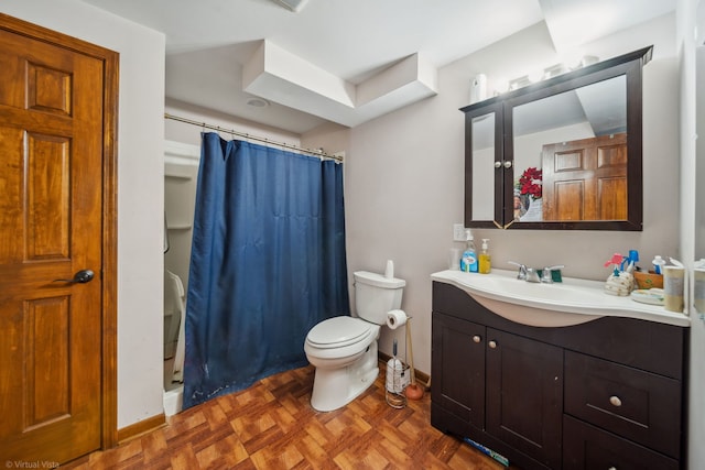 26200 W Chatham Dr, Plainfield, IL 60585 - bathroom featuring vanity and curtained shower