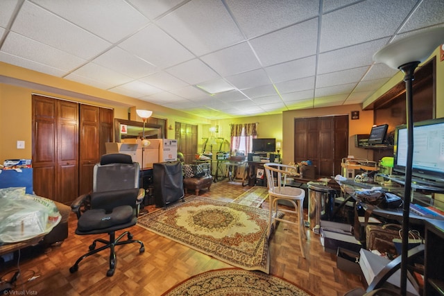 26200 W Chatham Dr, Plainfield, IL 60585 - office featuring a drop ceiling