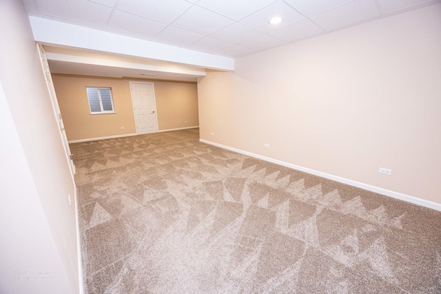 14803 S Hawthorn Cir, Plainfield, IL 60544 - finished below grade area featuring carpet flooring and recessed lighting