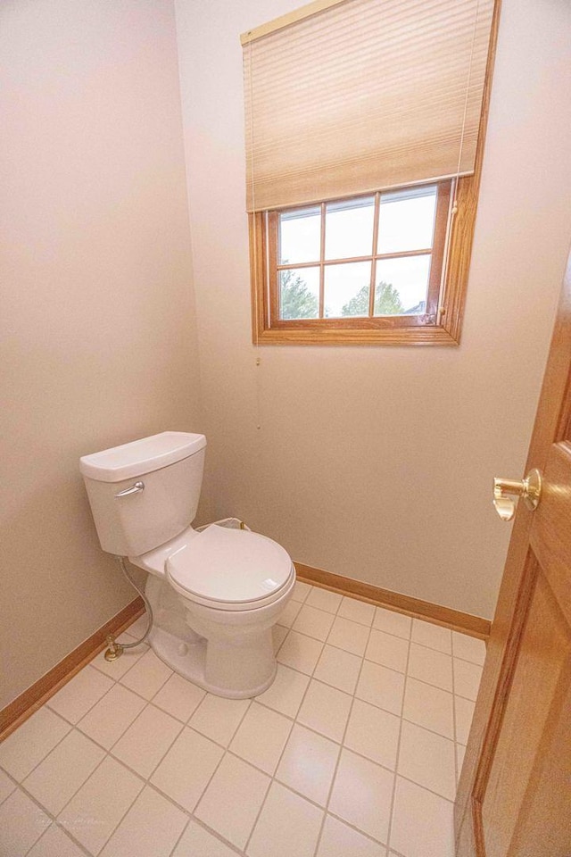 14803 S Hawthorn Cir, Plainfield, IL 60544 - bathroom with toilet and tile patterned floors