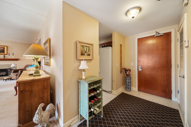865 E 22nd St Unit 214, Lombard, IL 60148 - entryway with tile patterned floors and baseboards