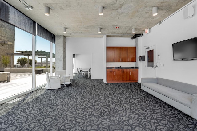611 S Wells St Unit 1304, Chicago, IL 60607 - common area with a sink and expansive windows