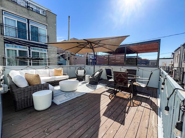 1807 W Ohio St, Chicago, IL 60622 - view of wooden deck