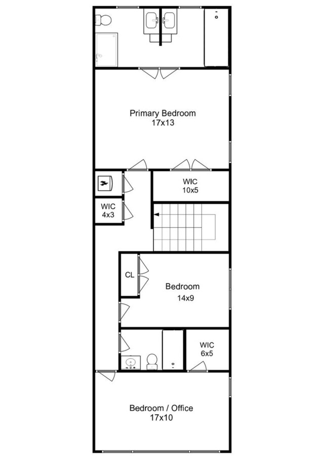 1807 W Ohio St, Chicago, IL 60622 - view of property floor plan