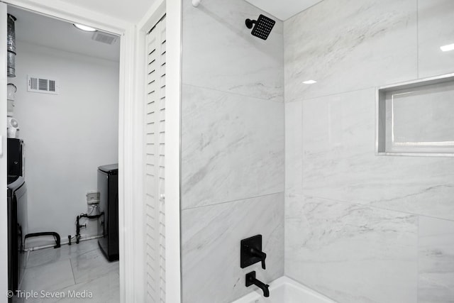 10 Cour Masson Unit 10, Palos Hills, IL 60465 - bathroom with shower / tub combination and marble finish floors