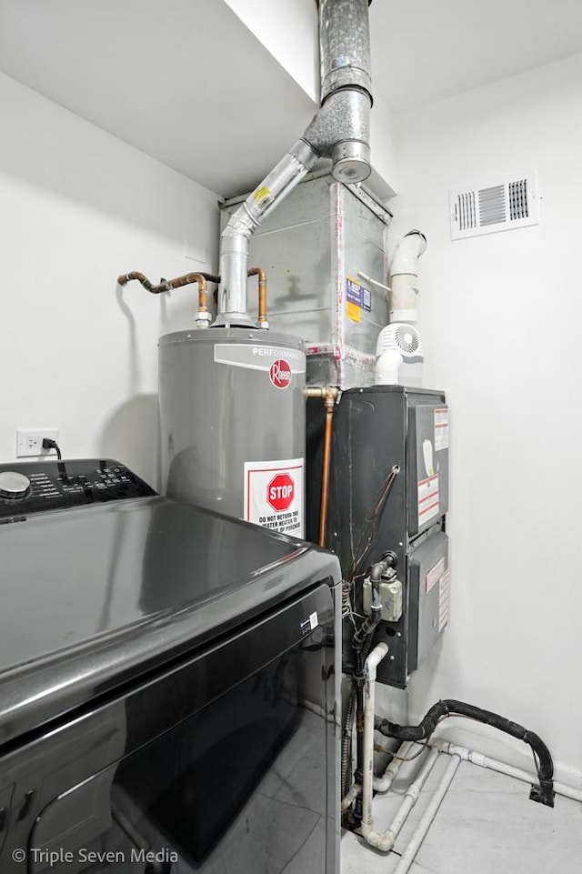 10 Cour Masson Unit 10, Palos Hills, IL 60465 - utilities featuring washer / clothes dryer and water heater
