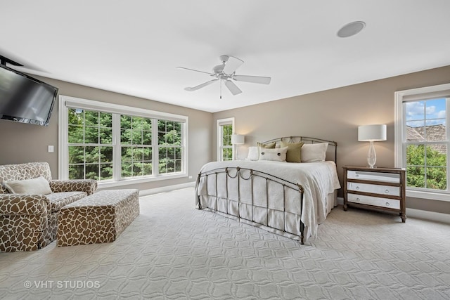 605 Red Cypress Dr, Cary, IL 60013 - bedroom with carpet flooring and a ceiling fan