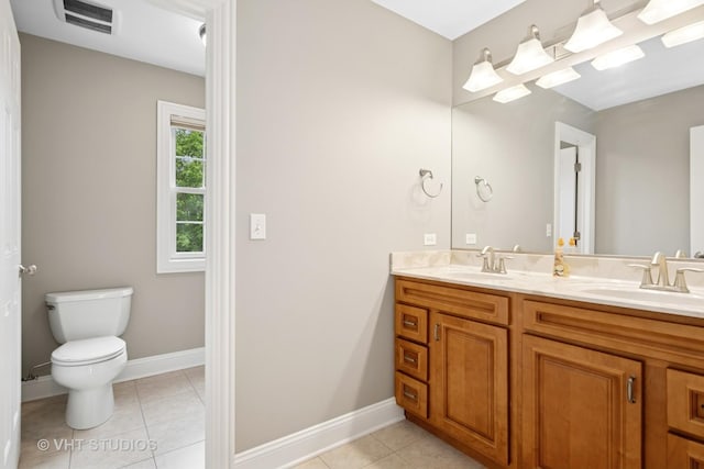 605 Red Cypress Dr, Cary, IL 60013 - bathroom with double vanity and tile patterned flooring