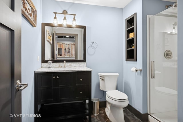 605 Red Cypress Dr, Cary, IL 60013 - bathroom featuring vanity and a shower stall