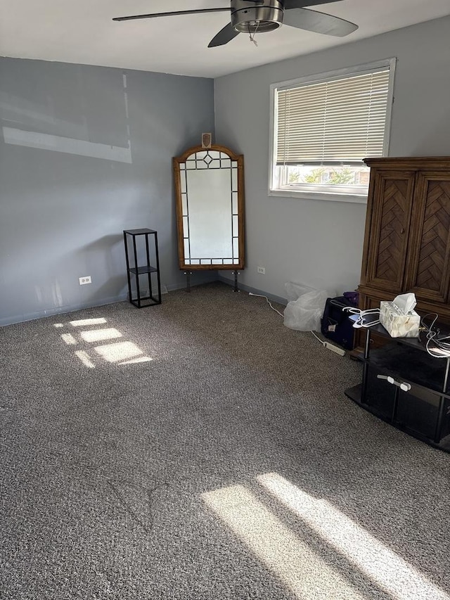 11642 S Loomis St, Chicago, IL 60643 - spare room with ceiling fan and carpet flooring