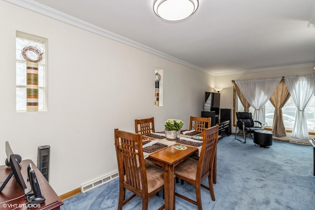 5705 N Oketo Ave, Chicago, IL 60631 - dining room featuring carpet and crown molding