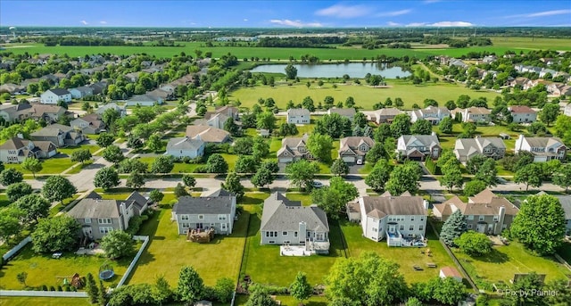 2519 Imgrund Rd, North Aurora, IL 60542 - aerial perspective of suburban area featuring a nearby body of water