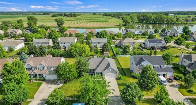2519 Imgrund Rd, North Aurora, IL 60542 - aerial perspective of suburban area featuring a nearby body of water