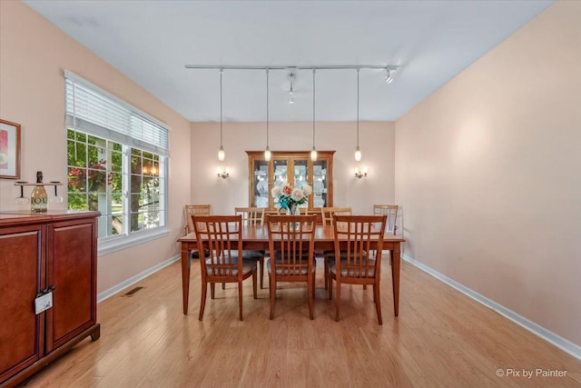 2519 Imgrund Rd, North Aurora, IL 60542 - dining room with rail lighting and light wood finished floors