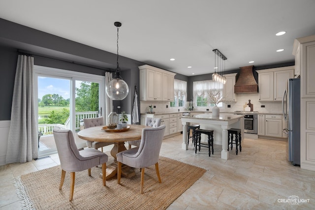 40W379 E Laura Ingalls Wilder Rd, Saint Charles, IL 60175 - dining room featuring recessed lighting