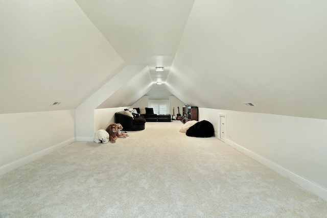 1630 Ridge Rd, Highland Park, IL 60035 - additional living space with vaulted ceiling and carpet