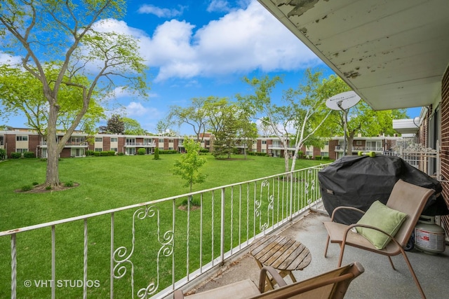 100 Deborah Ln Unit B23, Wheeling, IL 60090 - balcony featuring a residential view and grilling area