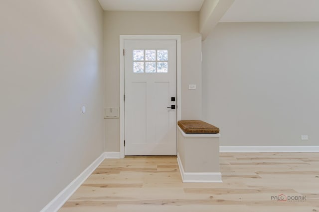 4021 W Estes Ave, Lincolnwood, IL 60712 - foyer entrance featuring light wood finished floors and baseboards