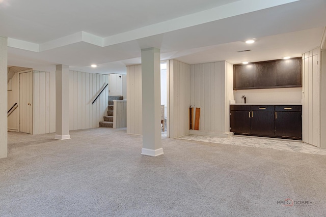 4021 W Estes Ave, Lincolnwood, IL 60712 - finished below grade area featuring light colored carpet and stairs