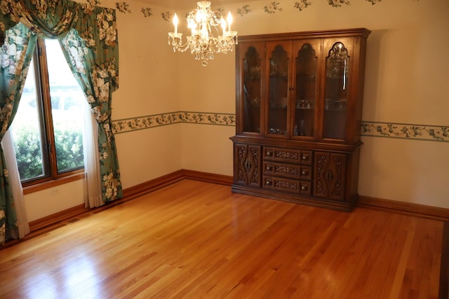 19443 Trenton Way, Mokena, IL 60448 - unfurnished dining area featuring a chandelier and light wood-style floors