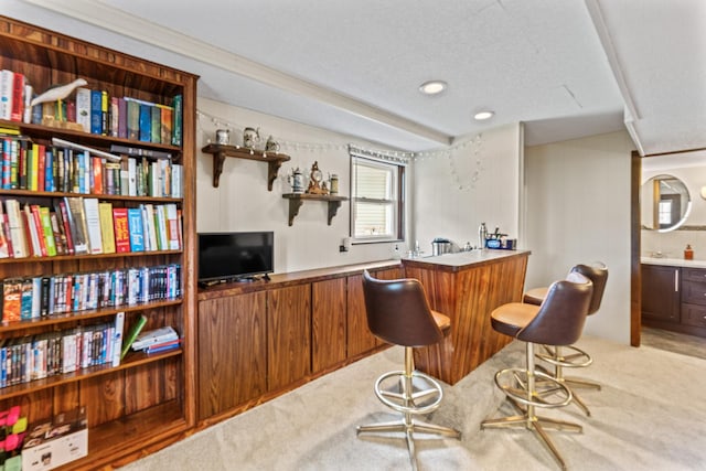 2135 N Haig Ct, Palatine, IL 60074 - indoor wet bar featuring carpet