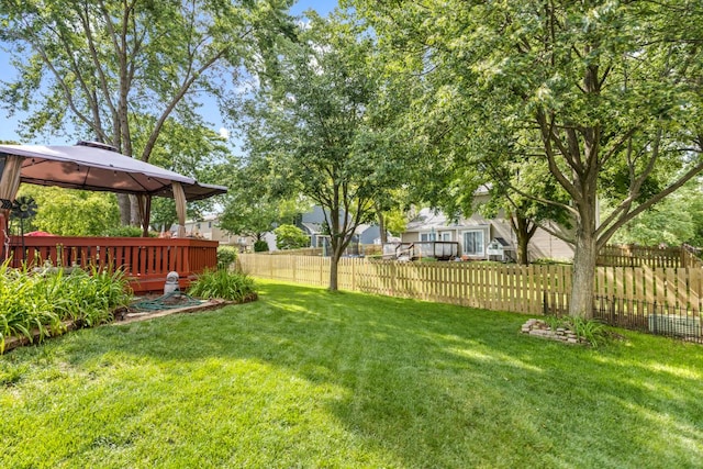 1234 Hillsboro Dr, Batavia, IL 60510 - view of yard with a gazebo
