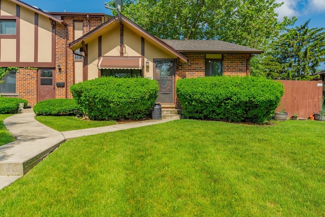 1S222 Danby St, Villa Park, IL 60181 - view of front of property with brick siding, stucco siding, and entry steps
