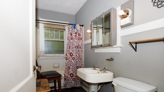312 N Mclean St, Bloomington, IL 61701 - full bath with toilet and tile patterned floors