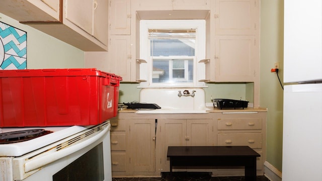 312 N Mclean St, Bloomington, IL 61701 - kitchen featuring white appliances and a sink