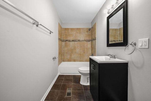 1055 N Bluebonnet Ln, Hoffman Estates, IL 60169 - full bath featuring vanity, tile patterned floors, and bathing tub / shower combination