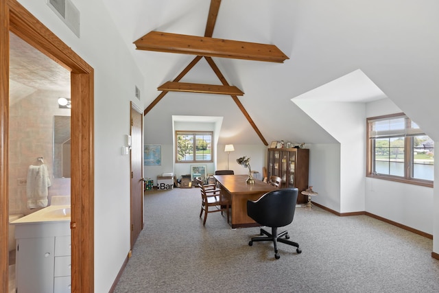 10 Shoreside Dr, South Barrington, IL 60010 - carpeted home office with baseboards