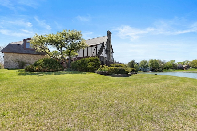 10 Shoreside Dr, South Barrington, IL 60010 - view of grassy yard with a water view
