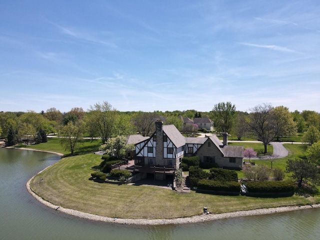10 Shoreside Dr, South Barrington, IL 60010 - view from above of property featuring a large body of water