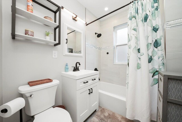 3115 N Marmora Ave, Chicago, IL 60634 - bathroom featuring shower / bath combo and vanity