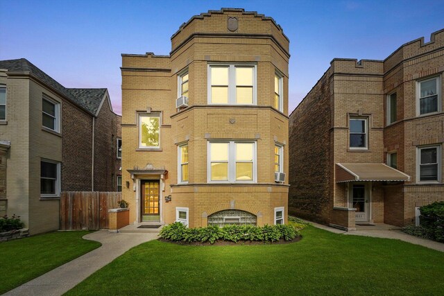 3115 N Marmora Ave, Chicago, IL 60634 - front facade with brick siding and cooling unit