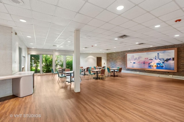 3700 Capri Ct Unit 607, Glenview, IL 60025 - interior space featuring wood finished floors and a paneled ceiling