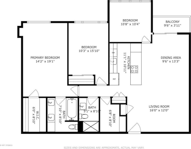 3700 Capri Ct Unit 607, Glenview, IL 60025 - view of floor plan / room layout