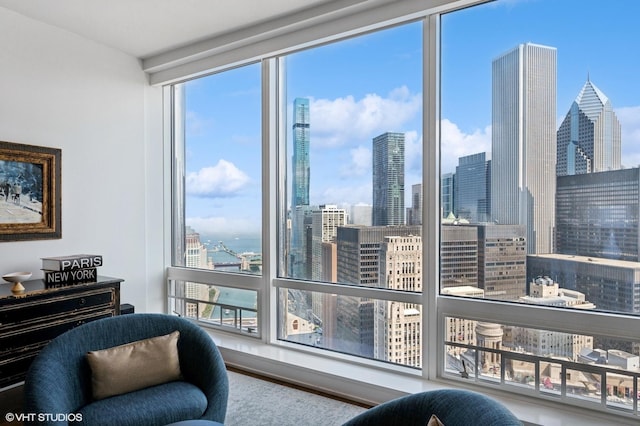 401 N Wabash Ave Unit 32J, Chicago, IL 60611 - city view with a view of city lights, a notable bridge, and a nearby body of water