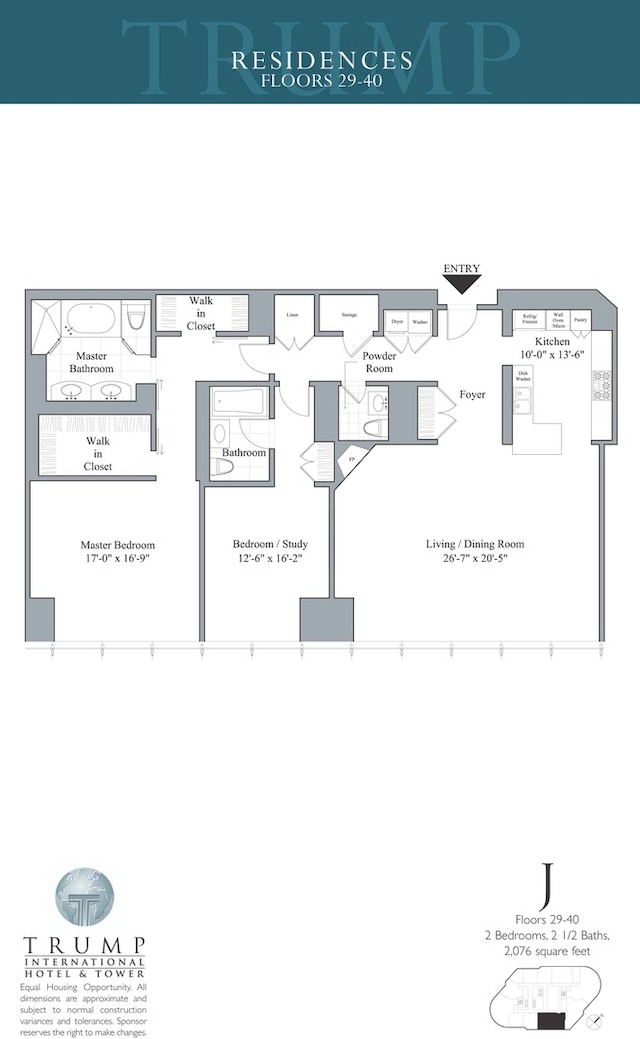 401 N Wabash Ave Unit 32J, Chicago, IL 60611 - view of home floor plan