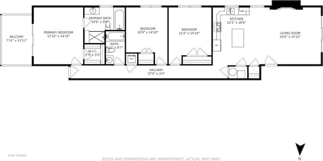 4933 N Winthrop Ave Unit 2S, Chicago, IL 60640 - view of property floor plan