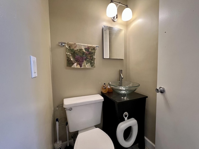 16 W George St, Sullivan, IL 61951 - half bath with toilet and vanity