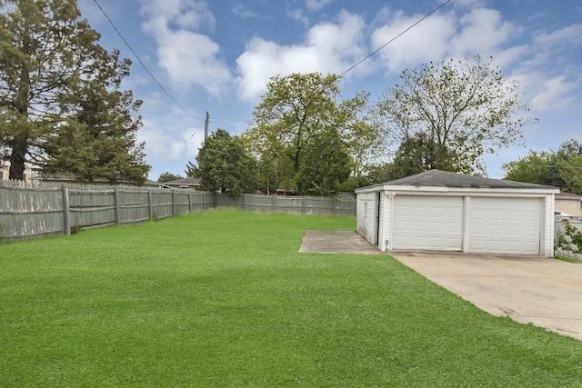1205 N Irving Ave, Berkeley, IL 60163 - view of yard featuring an outbuilding and a garage