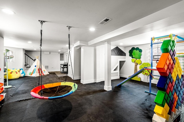 1212 Wesley Ave, Berwyn, IL 60402 - exercise area with recessed lighting and baseboards