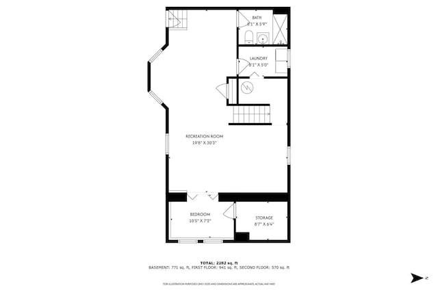 1212 Wesley Ave, Berwyn, IL 60402 - view of floor plan / room layout