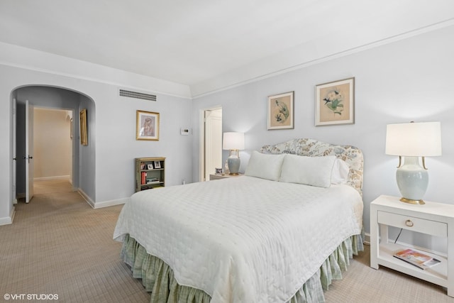 1415 Keystone Ave, River Forest, IL 60305 - bedroom with light carpet and arched walkways