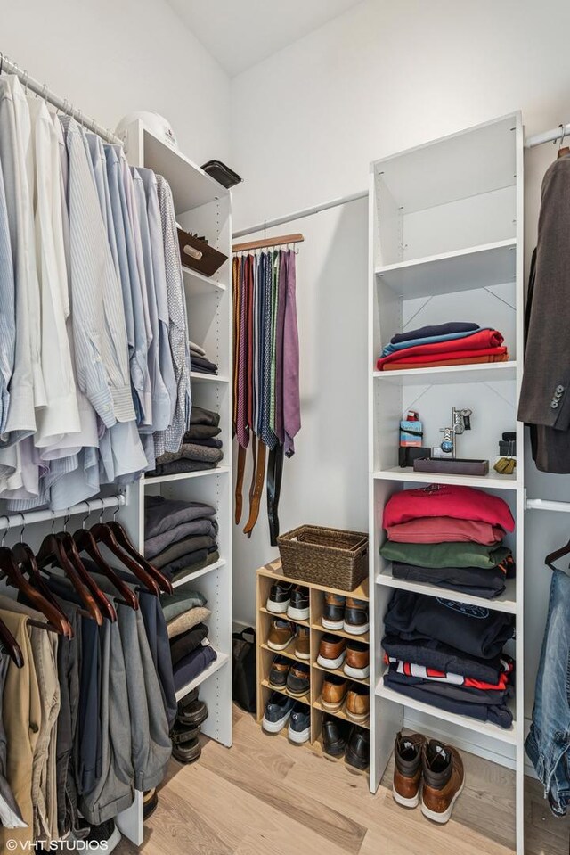 4535 S Evans Ave, Chicago, IL 60653 - walk in closet with wood finished floors