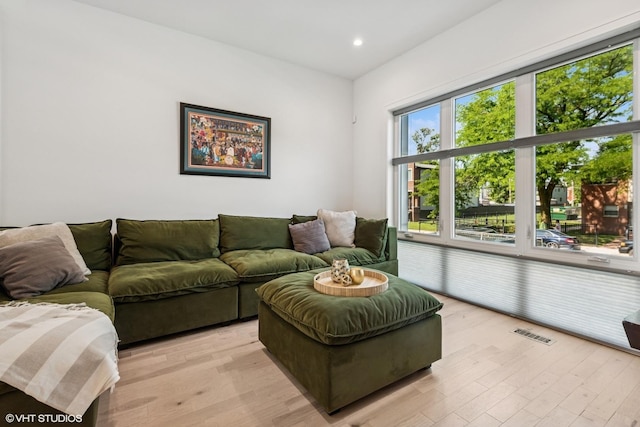 4535 S Evans Ave, Chicago, IL 60653 - living area featuring light wood-style floors and recessed lighting
