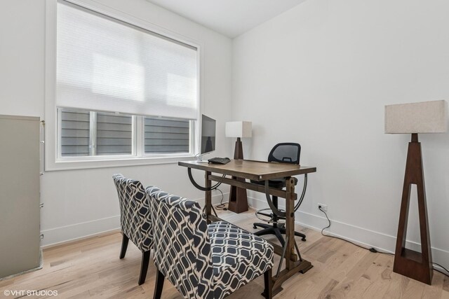 4535 S Evans Ave, Chicago, IL 60653 - home office featuring wood finished floors